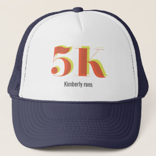 Röd text med Firande-fetstil,, 5 k Tävling, röd Gu Keps