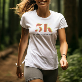 Röd text med Firande-fetstil,, 5 k Tävling, röd Gu T Shirt