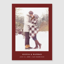 Röd text och foto för mörk | Magnetiskt spara datu