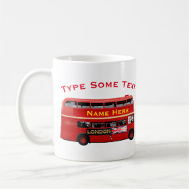 Röd Themed London buss Kaffemugg