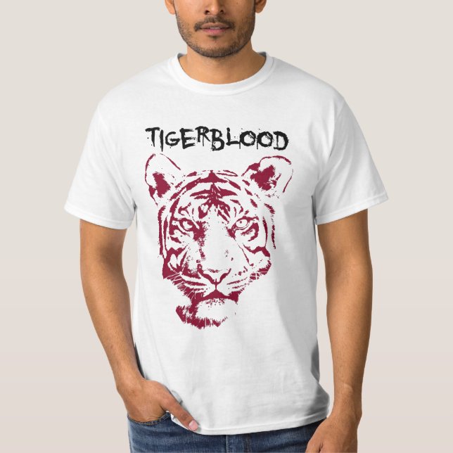 RÖD TIGERBLOOD TEE SHIRT (Framsida)
