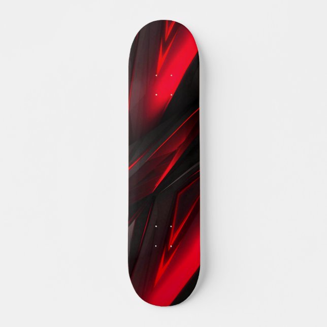 Röd till punkt Abstrakt design Mini Skateboard Bräda 18,5 Cm (Framsida)