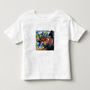 Röd tjur (gouachen på papper) tee