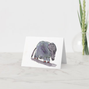 Röd Toed elefant •, Conrad Mazur, ålder 6 Kort