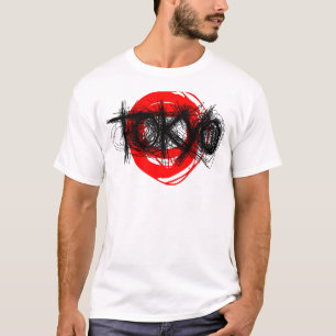 Röd Tokyo skrapaT-tröja T-shirt