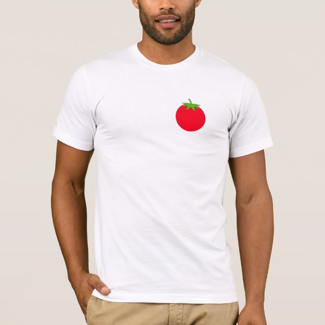 Röd Tomato. Tee Shirt (Framsida)