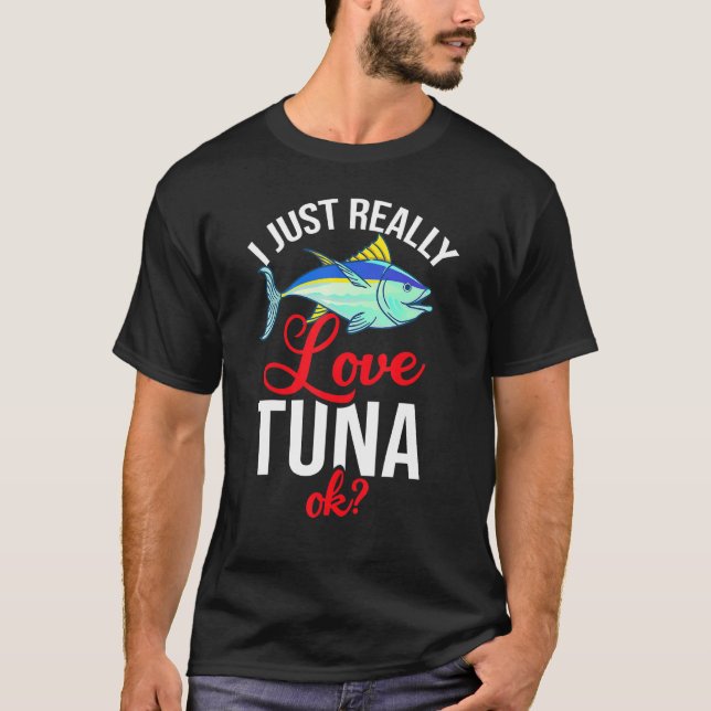 Röd tonfisk Fiske efter blåfenad tonfisk T Shirt (Framsida)