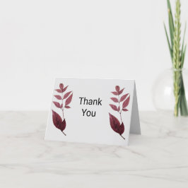 Röd torkad Höst löv Tack Kort