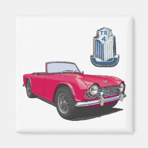 Röd TR4 Magnet