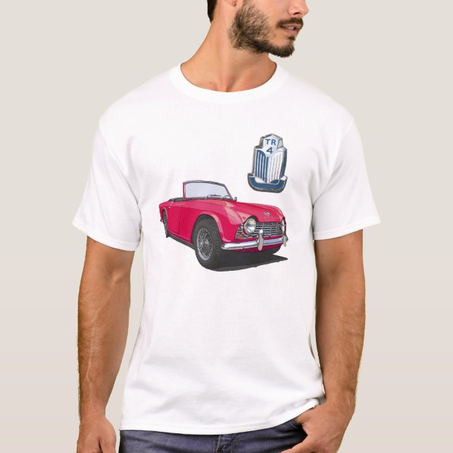 Röd TR4 T-shirt (Framsida)