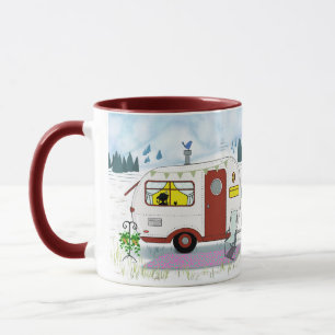 Röd trailer Camp Chic Mugg