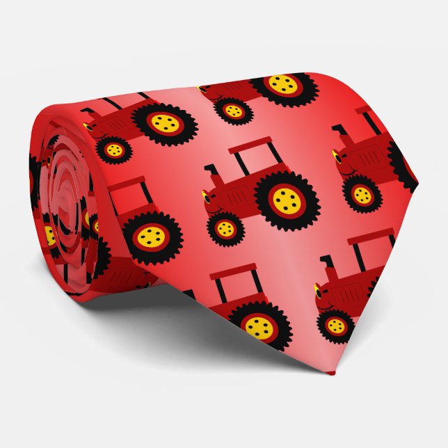 Röd Traktor Design Slips (Rullad)