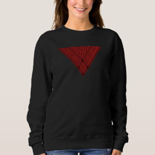 röd triangel Keffiyeh Palestinas motståndssymbol T Shirt