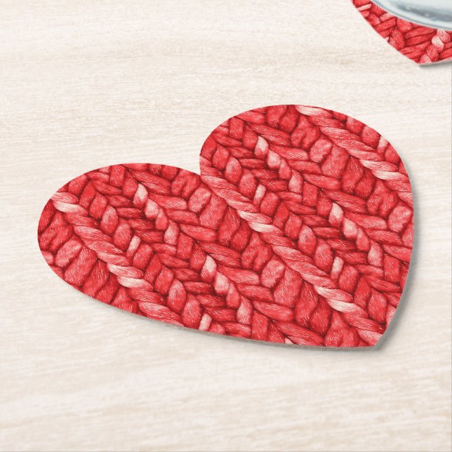 Röd Tröja Bröllopsdusch Underlägg Papper (Vinklad)