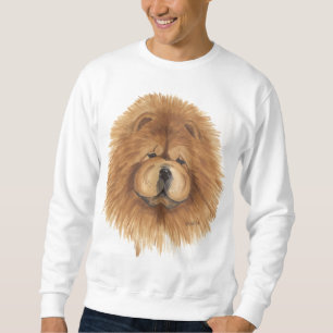 röd tröja för chowchow långärmad tröja