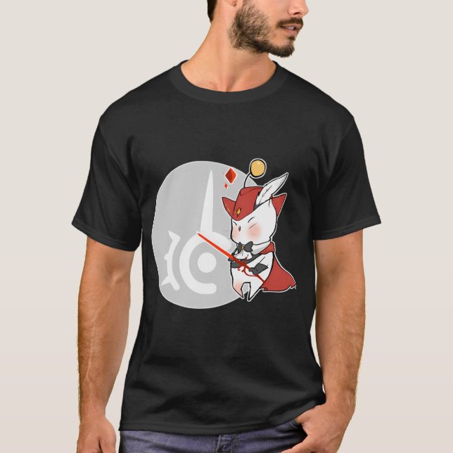 RÖD TROLLKARL MOOGLE FFXIV T SHIRT (Framsida)