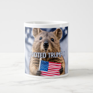 Röd trump jumbo mugg