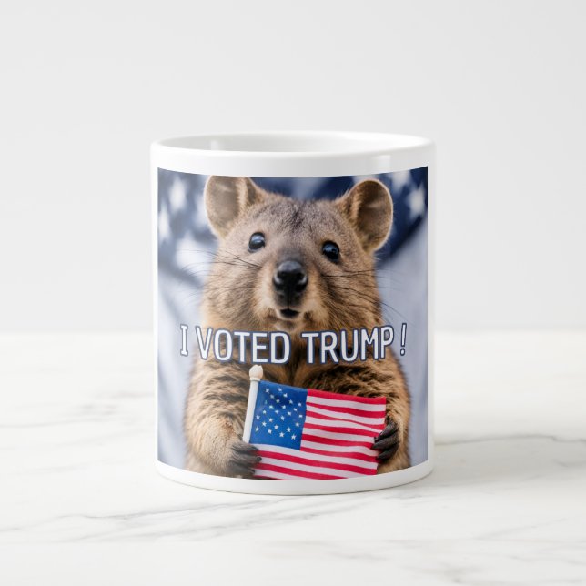 Röd trump jumbo mugg (Framsidan)