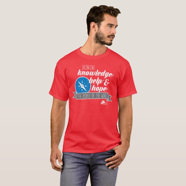 Röd Tshirt för KHH-kompass Tee (Hel framsida)