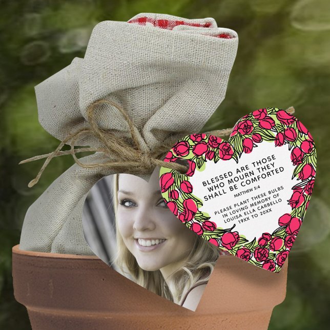Röd tulip lökar gåvor etiketter (Skapare uppladdad)