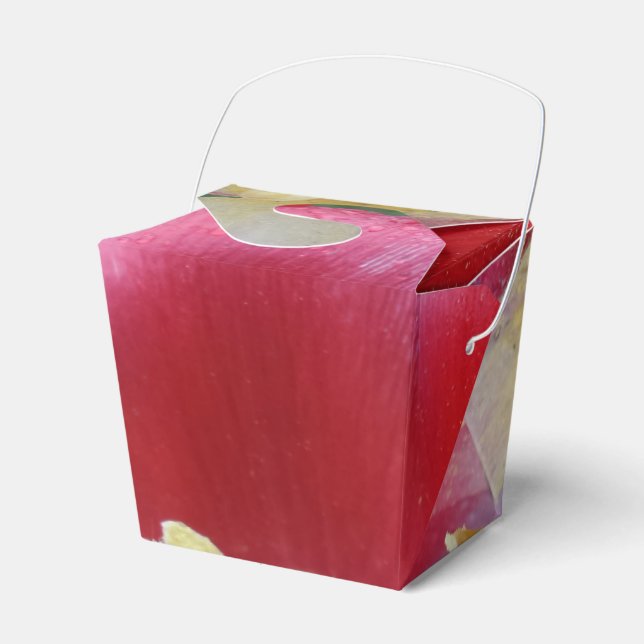 Röd tulipplåda Ta ut favoritruta Presentaskar (Framsidan Sidan)