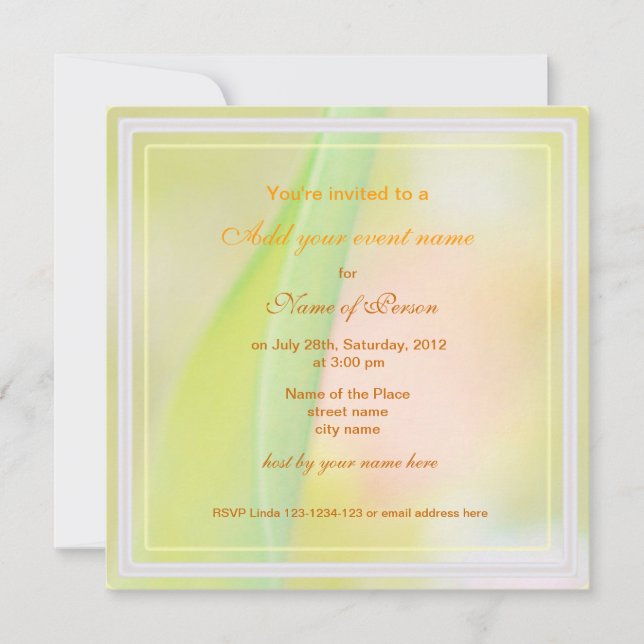 röd tulpanblomma, all partikbjudan inbjudningar (Framsida)