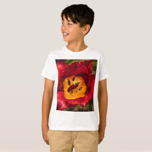 Röd tulpaner t shirt