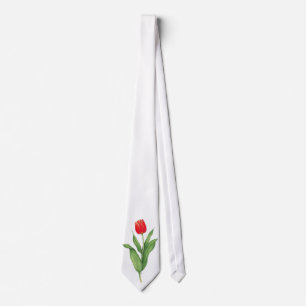 Röd tulpanTie Slips