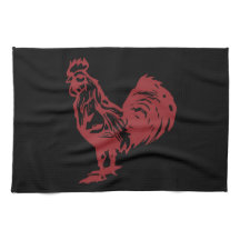 Röd tupp för boktryckstil