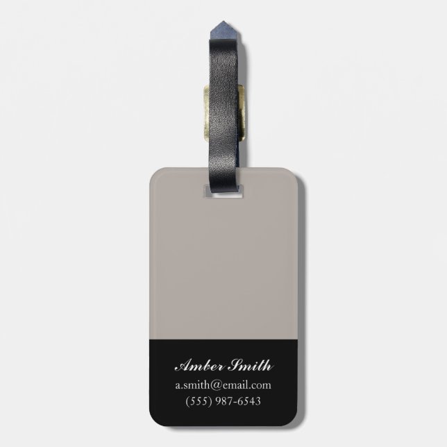 Röd Turban 2012 Bagagebricka (Baksidan Lodrät)