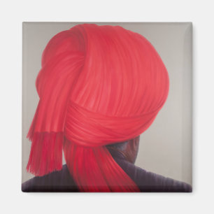 Röd Turban 2012 Magnet