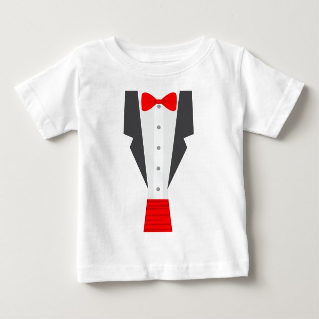 röd tuxtuxedo t shirt (Framsida)