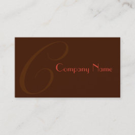 Röd två tonade visitkort