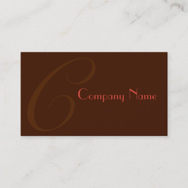 Röd två tonade visitkort (Framsida)