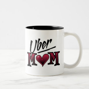 Röd Uber mamma Två-Tonad Mugg