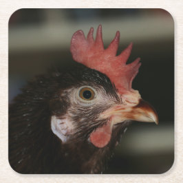 Röd Underlägg Papper Kvadrat