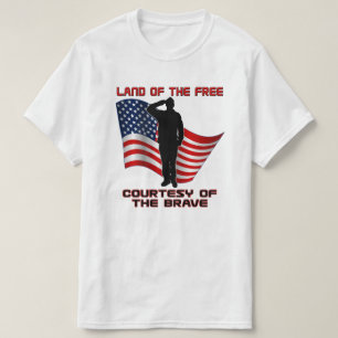 Röd unik veteran för vit och för blått och t shirt