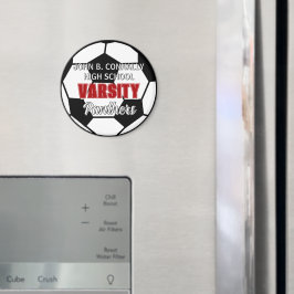Röd universitetsfotboll anpassad högstadieskola magnet