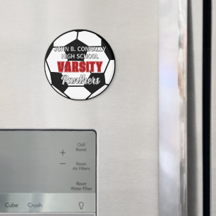 Röd universitetsfotboll anpassad högstadieskola magnet