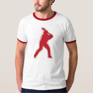 Röd utslagsplats för grabbar för t-shirt