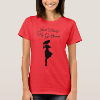 Röd utslagsplatsskjorta för kvinnor tee shirt