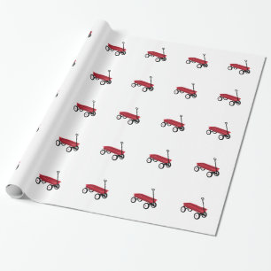 Röd vagn presentpapper