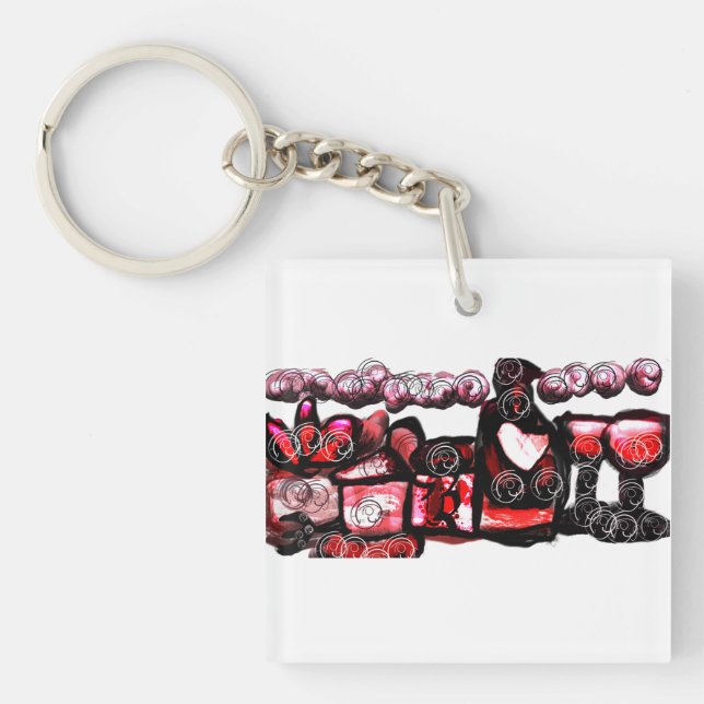 Röd valentin i vin (Framsidan)