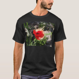 Röd vallmo t shirt