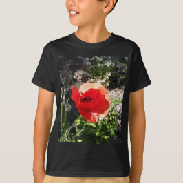 Röd vallmo t-shirt