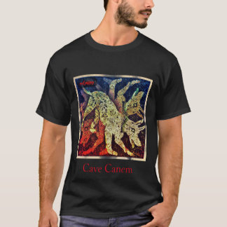 röd valp "grottacanem ", tee shirt
