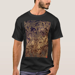 röd valptiger och zebrorT-tröja T Shirt