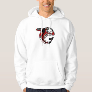 Röd valTotemHoodie Tröja Med Luva