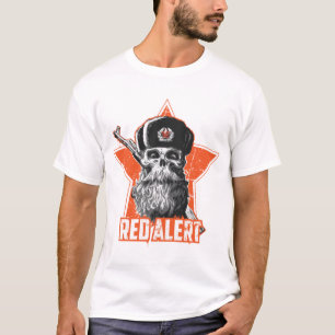 Röd varning t shirt