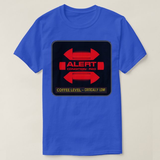 röd varning t shirt (Design framsida)